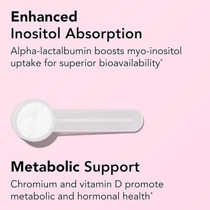 Theralogix Ovasitol Plus Canister Metabolic Health Supplement - Myo-Inositol & D-Chiro Inositol+Chromium Picolinate+Alpha-lactalbumin & Vitamin D