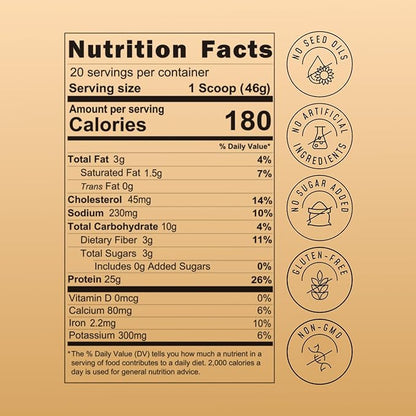 FlavCity Grass Fed Whey Chocolate Protein Powder - Chocolate Peanut Butter - 25g Protein & 10g Collagen - Made with Organic Cocoa & Coconut Milk - Gluten Free & No Added Sugars (20 Servings)