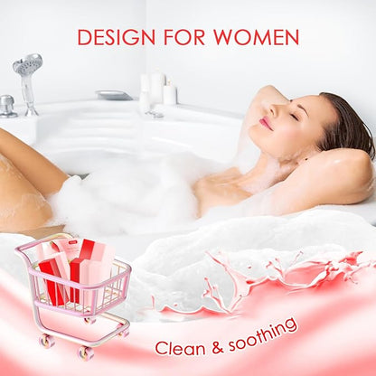Yoni Soap Bars & Natural Yoni Oil Set, Natural Vaginal Wash for Women Feminine Wash Vaginial Deodorants pH Balance, Eliminates Odor, Feminine Oil 30ml/1 oz, 2 Pcs Vaginal Care Soap (2pcs strawberry)