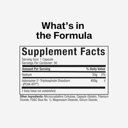Muscletech Nitric Oxide Supplements for Men & Women, Muscle Builder (30 Capsules) - Nitric Oxide Booster Supplement Supports Muscle Gain & Performance - 400mg Peak ATP for Enhanced Strength