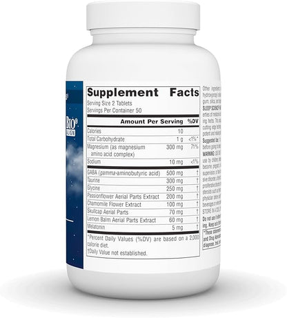 Source Naturals Sleep Science NightRest with Melatonin - BioAligned MultiNutrient & Herb Complex, for Rest & Relaxation Support* - 100 Tablets