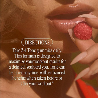 Arrae Tone Gummies – Creatine Monohydrate for Women – Support Lean Muscle, Strength & Recovery – Mixed Berry Flavor – 60 Count