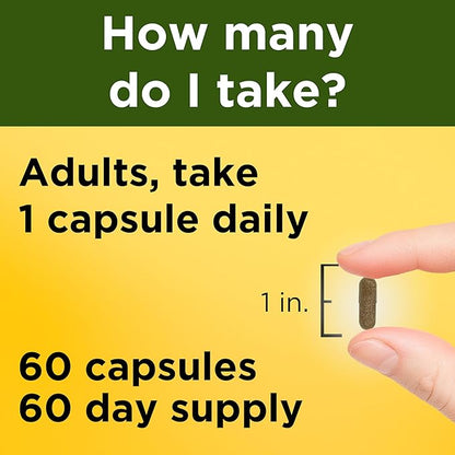 Nature Made Ashwagandha Capsules 125mg for Stress Support, Ashwagandha Supplements, 60 Capsules, 60 Day Supply