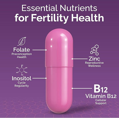 CONCEIVE PLUS Womens Fertility Support – Prenatal Multivitamin for Trying to Get Pregnant – Conception Blend, Hormonal Balance, Folate, Zinc, Thiamin, Riboflavin, Biotin – Non-GMO, Vegan – 30 Days