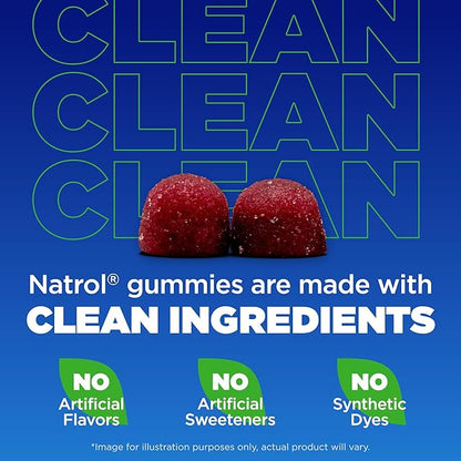Natrol Magnesium Citrate, High Absorption Magnesium Supplement for Mood and Stress, Helps Calm The Mind and Relax The Body, 60 Raspberry-Flavored Gummies, Up to a 30 Day Supply