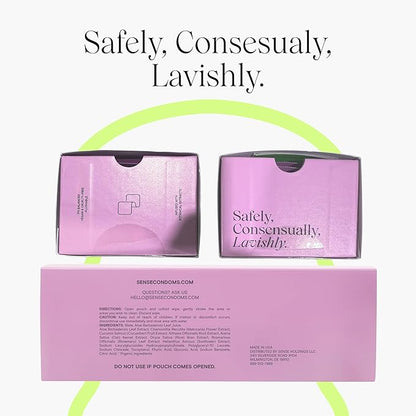 Sense Cleansing Wipes (24 Pack) Individually Wrapped pH Balance Wipes for Women - Made in the USA, Flushable Wipe, On-The-Go Before and After Freshness Intimate Wipe, Feminine Care