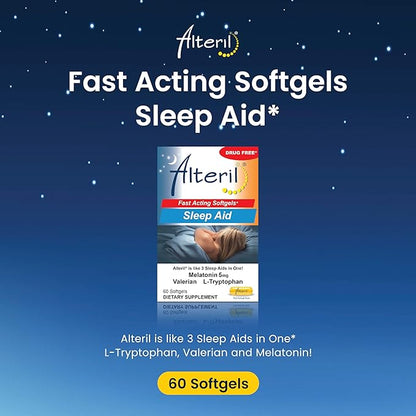 Alteril Natural Sleep Aid Soft Gel 60ct
