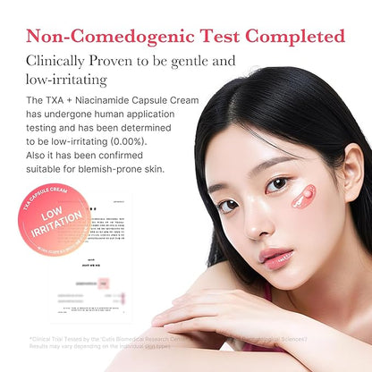 medicube Capsule Cream with TXA + Niacinamide | Dual Radiance Moisturizer Ideal for Use After Spot Care, Uneven Skin Tone & Texture & Hydration | 99% Pure Tranexamic Acid | Korean Skincare, 1.94 oz