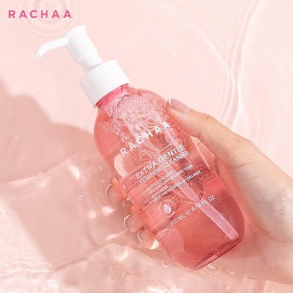 RACHAA Feminine Wash for Women - Gentle Daily Intimate Cleanser for Lightening, Moisturizing, Cleansing with Vitamin C, Tea Tree Oil & Lactic Acid - Sensitive, Hypoallergenic & pH Balance, 6.76 FL.Oz
