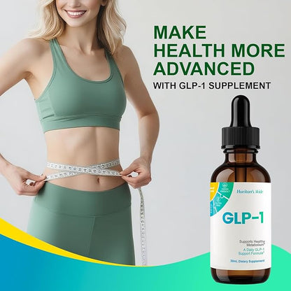 Huritan's Vride GLP-1 Drops for Women & Men - Premium GLP-1 Supplement with Berberine, Cinnamon, Green Tea Extract & Bromelain for Daily Wellness & GLP1 for Weight Loss Support - 2 Pack