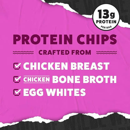 WILDE Protein Chips, Korean Sweet & Spicy, High Protein Snacks for Adults, Keto Chips, Gluten Free, Low Carb Snack Box Made with Real Ingredients 1.34oz Bags, Pack of 12