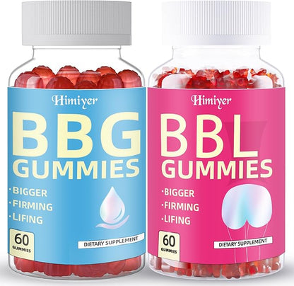 Himiyer BBG & BBL Gummies Combo – Daily Herbal Nutrition Support Gummies for Women, 60 Gummies Each, Dietary Supplement