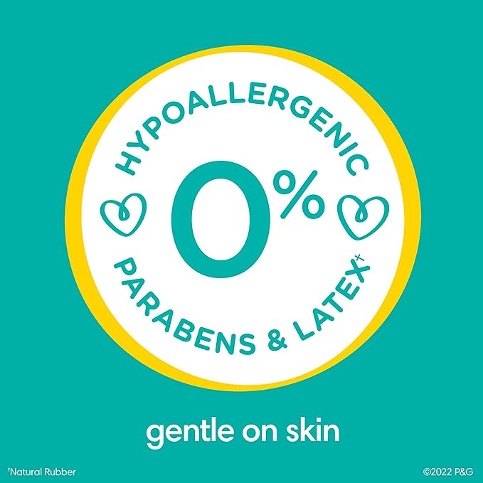 Pampers Sensitive Baby Wipes, Water Based, Hypoallergenic and Unscented, 1 Flip-Top (56 Wipes Total)