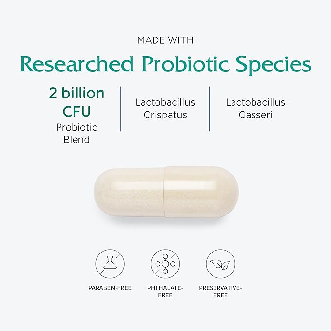Vitanica Fresh V-Probiotics - Women's Probiotic for Vaginal Health - Contains Lactobacillus Gasseri - Free of Filler, Fragrances, Parabens, Preservatives & Artificial Colors - 30 Suppository Tablets