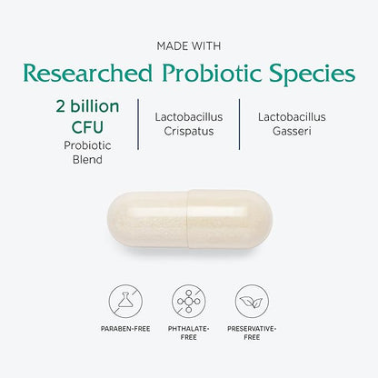Vitanica Fresh V-Probiotics - Women's Probiotic for Vaginal Health - Contains Lactobacillus Gasseri - Free of Filler, Fragrances, Parabens, Preservatives & Artificial Colors - 30 Suppository Tablets