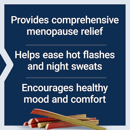 Life Extension Menopause Relief – Siberian Rhubarb, Menopause Supplement for Women, Ease hot Flashes, Mood Swings, Night Sweats Relief, Hormone-Free, Gluten-Free, Non-GMO, Vegetarian (Pack of 2)