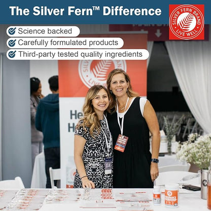 Silver Fern Stress Complex Supplement - with Caffeine - Sleep, Worry, Mood & More - with Saffron Supplements, L-Theanine Supplement, and Myo-inositol - Natural Stress Relief Supplement (Pack o 2)
