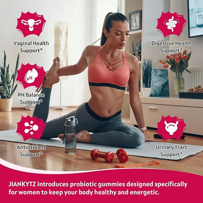 Feminine Balance Gummies for Women Sugar Free - Vaginal Health, Antioxidant, Digestive Health, PH Balance Support, Vaginal Probiotics for Women Gummies - Max Absorption, 60 Gummies (1 Pack)