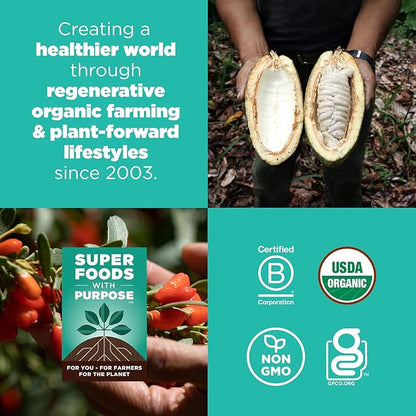 Navitas Organics Cacao Goji Superfood+ BITES – Power Snacks – All Natural Plant Based – Clean Energy & Nutrition – USDA Organic, Non GMO, Gluten Free, Soy Free, Kosher, Vegan (8oz. Bag 11 Servings)