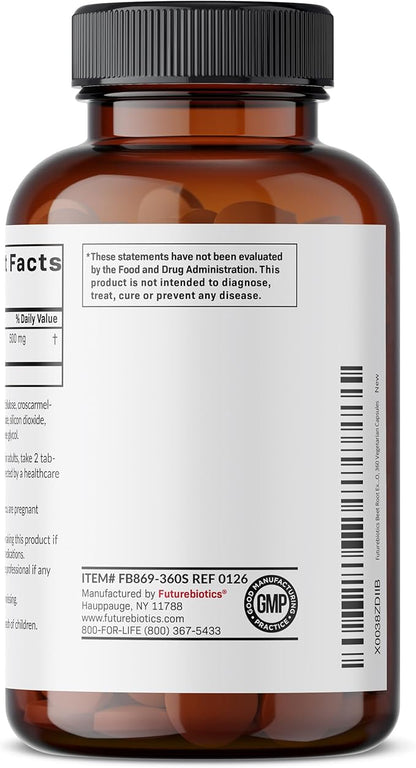 Futurebiotics Beet Root Extra Strength, Non-GMO, 360 Vegetarian Tablets