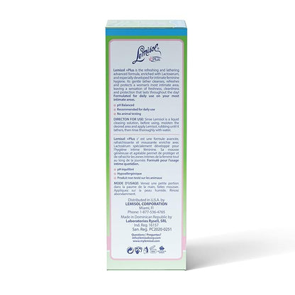 Lemisol Feminine Wash, Daily Cleanser, Hypoallergenic, 16 FL Oz, Bottle