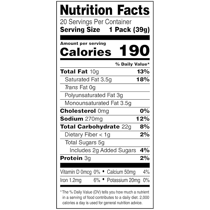 Lance Sandwich Crackers, Captain's Wafers Cream Cheese and Chives, 20 Packs, 6 Sandwiches Each