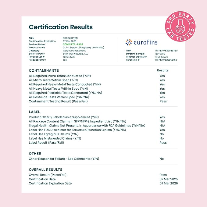 GLP-1 Supplement | Natural GLP-1 Production | GLP 1 Booster Drink Mix to Control Appetite and Cravings | Great Tasting Metabolic Support - Yerba Mate, Garcinia Cambogia, Berberine [Raspberry Lemonade]