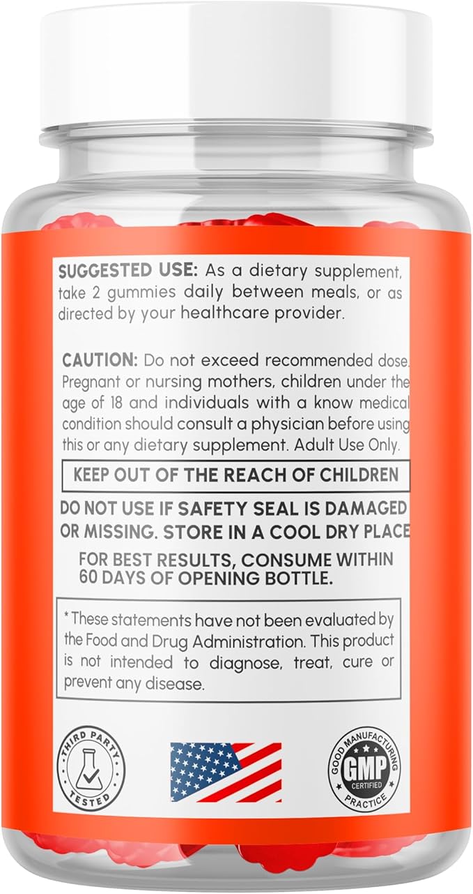 (2 Pack) Jelly Lean Gummies, Official Jelly Lean Gummys with All Natural Ingredients, Advanced JellyLean Health & Wellness Vitamin Formula, Maximum Strength Active Lifestyle Multivitamin (120 Gummies)