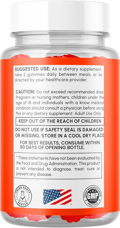 (2 Pack) Jelly Lean Gummies, Official Jelly Lean Gummys with All Natural Ingredients, Advanced JellyLean Health & Wellness Vitamin Formula, Maximum Strength Active Lifestyle Multivitamin (120 Gummies)