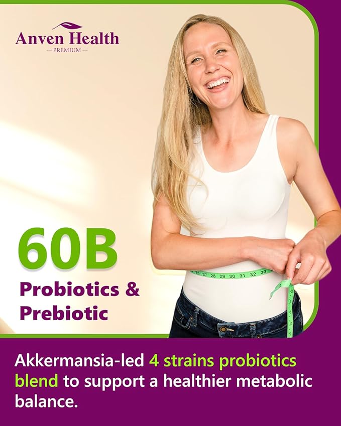 Menopause Supplements for Women 60 Billion with Akkermansia Probiotic & Prebiotic, Vitamin D & E for Hormone Balance, Metabolism, Gut Health Hot Flashes & Night Sweats - Non-GMO | 60 Caps