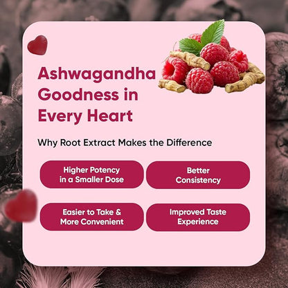 WeightWorld Ashwagandha Gummies for Stress Relief, Healthy Sleep & Energy Booster | 120 Count (2-Month Supply) | Vegan Ashwagandha Supplements Gummies | Natural Raspberry-Flavor, Non-GMO, Gluten-Free