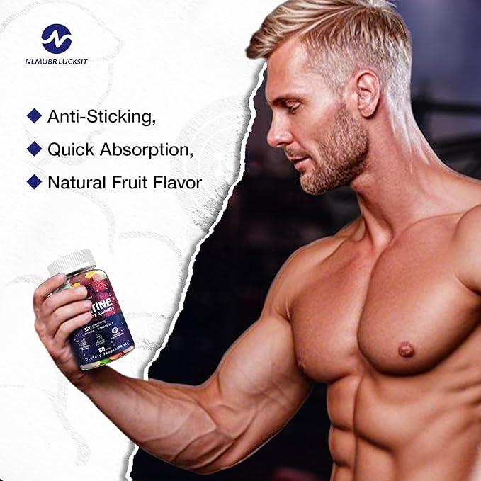 Creatine Monohydrate Gummies - 5g for Men & Women, Creatine Gummies Mixfruit Taste with Taurine for Muscle Gain & Strength, Muscle Builder, Energy Boost, Pre Workout Supplement, 160pcs