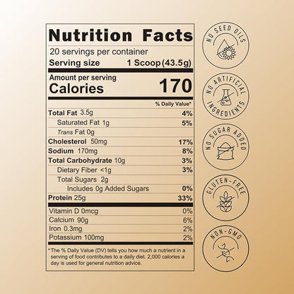 FlavCity All in One Protein Shake Powder, Vanilla Latte - 60mg Caffeine + Collagen Peptides, Reishi & Cordyceps - Focus, Skin, Hair & Joint Support - 100% Grass Fed Whey, 20 Servings