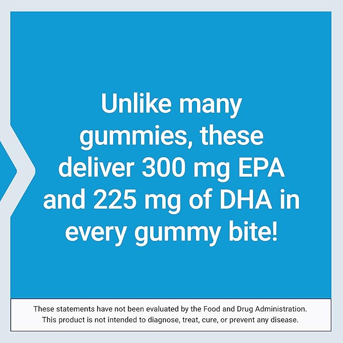 Life Extension Omega-3 Fish Oil Gummy Bites, EPA DHA Fatty acids, High-dose EPA DHA Support in a Delicious chewable Form, Non-GMO, Gluten Free, 36 Gummy Bites