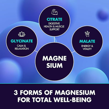 Secret Element Magnesium Glycinate 2150MG Gummies for Women and Men, High Absorption Magnesium Glycinate, Citrate, Malate, Sugar Free, Vegan, 60 Chews, Pack of 2, Orange