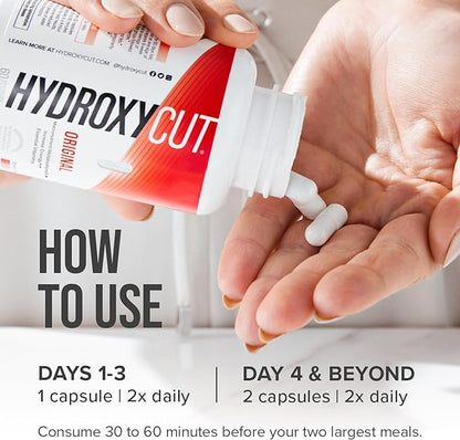 Hydroxycut Original - 72 Rapid-Release Capsules - 200 mg Caffeine - Boost Metabolism, Burn Calories, Increase Energy - for Women & Men