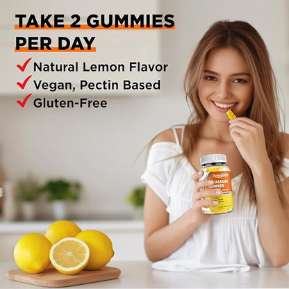 Potassium Gummies 1000mg, Maximize Absoption Blend with Vitamin B6 Magnesium, Potassium Citrate Supplement for Adults, Sugar Free, 60 Count