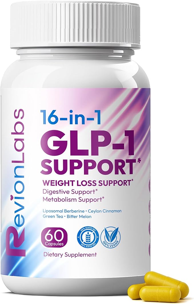 GLP-1 Support Weight Loss Supplement - Natural Appetite Suppressant for Women Men - Berberine Support Activate Hunger Control Curb Cravings Boost Metabolism Fat Burn & Gut Health