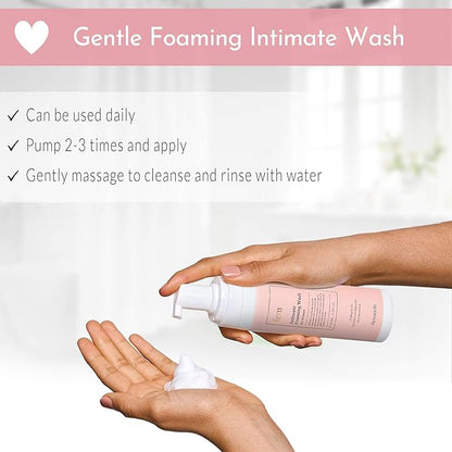 fem pH Balance Intimate Wash for Women, Feminine Wash for Sensitive Skin, Gentle Cleanser for Daily Use, Helps Eliminate Irritation, Itching, Odor (200ml / 6.8 fl oz)