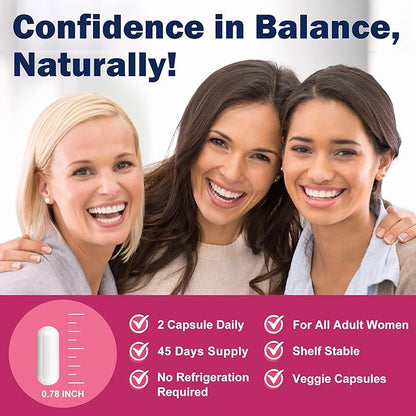 ZEBORA Vaginal Probiotics for Women 100 Billion CFUs, Probiotic for Digestive Health & Vaginal pH Balance & Urinary Tract Health, with Organic Cranberry & Prebiotics, 90 Veggie Capsules