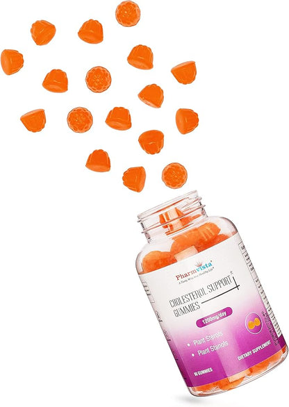Pharmvista Plant Sterols and Stanols 1200mg Gummy-Vegan Friendly Allergen Free Gluten Free-90 Count
