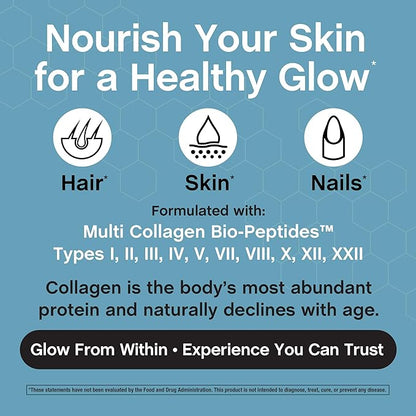NeoCell Multi Collagen Bio-Peptides Powder | 22oz | Advanced with Hyaluronic Acid and Vitamin C | 10 Super Types of Collagen | Superior Absorption | Grassfed Protein Supplement