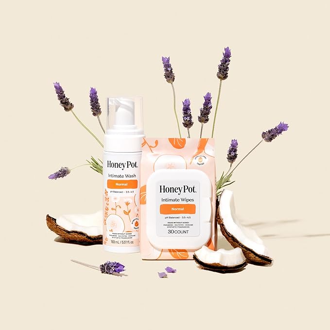The Honey Pot Company - Feminine Wash - Herbal Infused - Sensitive Skin Types - PH Balanced Plant Based Hygiene Products - Normal - 5.51 Fluid Oz. (Pack of 3)