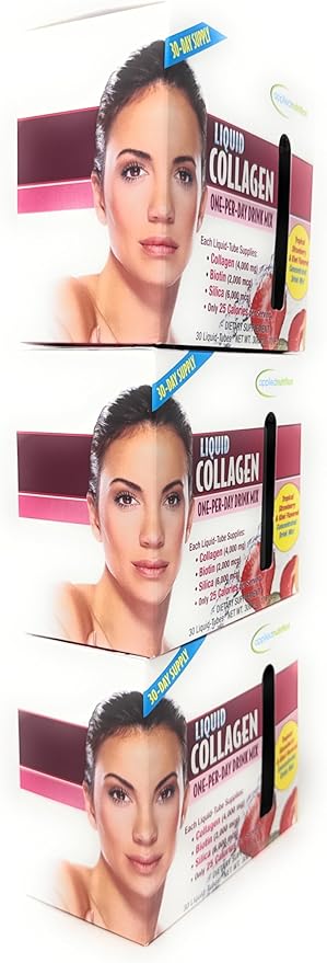 Liquid Collagen Skin Revitalization, Special 3 Pack ptc( 90 Count Total )