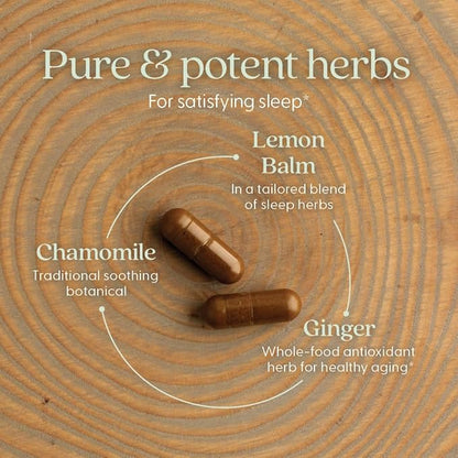 New Chapter Sleep Aid – Zyflamend Nighttime for Sleep Support with Turmeric + Valerian Root + Lemon Balm + Holy Basil, Vegetarian Capsules, 60 Count