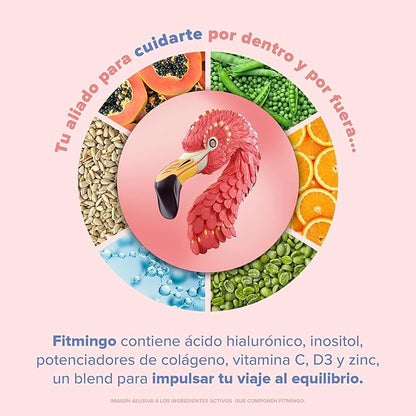 Birdman Fitmingo: Vegan Protein with Fit, Beauty and Balance Blends. With Hyaluronic Acid, Inositol, Collagen Enhancers, Vitamin C, Vitamin D3, Zinc, Digestive Enzymes and Svetol. Vanilla Flavor 1 kg