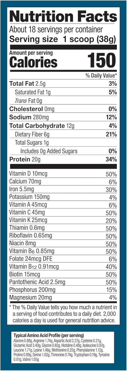 Vega All in One Nutrition Organic - 20g Plant-Based Pea Protein, Berry, 20 Servings, Vitamins A & C, Probiotics, Greens, Vegan, Keto, Gluten Free, 24.3oz (Packaging May Vary)