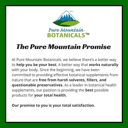 Pure Mountain Botanicals Chaste Tree Berry Capsules - Kosher Vegan Caps with 400mg Organic Vitex Chasteberry Supplement