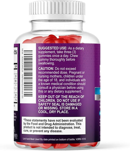 Fiber Gummies For Adults - Daily 3X Strength Soulable Fiber 4g Per Serving Gummy Supplement, Prebiotic Gummy Digestive Health Support - Plant Based Fiber Regularity & Digestion Support - 120 Gummies