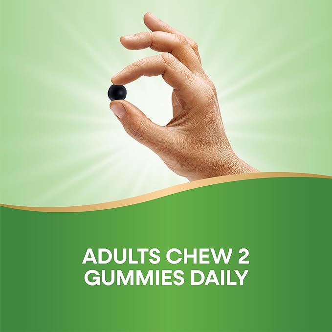 Nature's Way Chlorofresh Chlorophyll Gummies, Supports Healthy Skin and Body Detox*, Internal Deodorant*, Orchard Fruit Flavored, 60 Gummies, (Pack of 2)